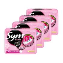 Absorvente Sym Protetor Diário com Perfume Embalagem com 60 Unidades