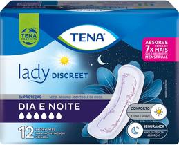 Absorvente Tena Lady Discreet Dia e Noite 12 unidades