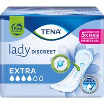 Absorvente Tena Lady Discreet Extra Fluxo Menstrual e Urinário