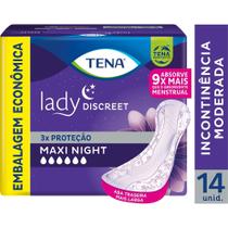 Absorvente Tena Lady Discreet Maxi Night Com 14 Unidades