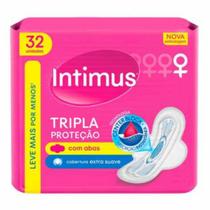 Absorvente Tripla Proteção Extra Suave Com Aba Intimus 32un