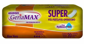 Absorventes Geriátrico Pós Parto Operatório Geriamax pacote c/20 Absorventes Geriátrico Pós Parto Operatório Geriamax pacote c/20
