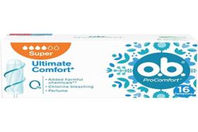 Absorventes Internos o.b. Pro Comfort Super Pacote com 16 Unidades Absorventes Internos o.b. Pro Comfort Super Pacote com 16 Unidades