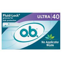 Absorventes Internos o.b. Ultra Sem Aplicador Sem Fragrância 40 Unidades