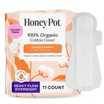 Absorventes Noturnos The Honey Pot Heavy com Abas 11 Unidades