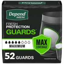Absorventes para Incontinência Depend Guards para Homens Máxima Absorção 52 un. Absorventes para Incontinência Depend Guards para Homens Máxima Absorção 52 un.