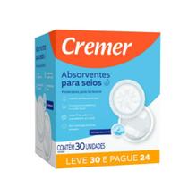 Absorventes para Seios 12X30 Cx/12UN - Cremer