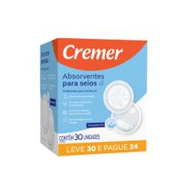 Absorventes Para Seios 30 unidades Cremer