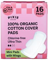 Absorventes Pixie Cup Ultra Finos Mini com Abas 16 unidades Absorventes Pixie Cup Ultra Finos Mini com Abas 16 unidades
