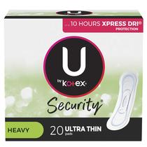 Absorventes U by Kotex Ultra Finos Longos para Fluxo Intenso 20 un Absorventes U by Kotex Ultra Finos Longos para Fluxo Intenso 20 un