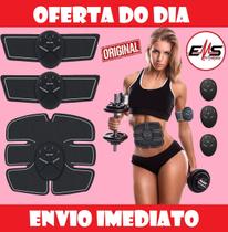 Abspro Shape Total Aparelho Muscular Abdomen Estimulador Elétrico Braço Perna Barriga Cinto Tonificador Six Pad Completo