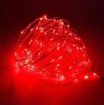Ac- luz de fada led 3 metros c/1 un 812 - vermelho