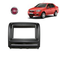 Acabamento 2 Din Fiat Siena Fire 2012 Cor Preto