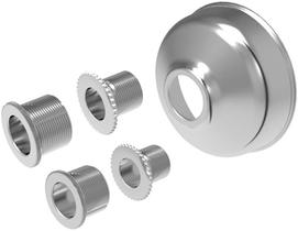 Acabamento abs cromado p/ valvula descarga oriente 7 em 1 - blukit