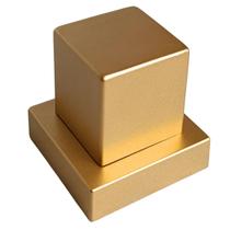 Acabamento ABS Quadrado Registro Base Docol Volante Dourado