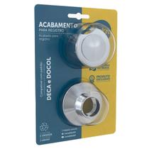 Acabamento Blukit para Registros Deca e Docol Cromado C-40 - 091101 Acabamento Blukit para Registros Deca e Docol Cromado C-40 - 091101