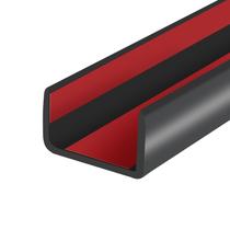 Acabamento de borda de borracha, protetor de borda autoadesivo de canal U para madeira compensada, gabinete, faixa de borda de madeira de 2,5 cm, reparo flexível de móveis, material EPDM, cabe 25,4 mm (1"), comprimento de 20 pés, cor preta Acabamento de borda de borracha, protetor de borda autoadesivo de canal U para madeira compensada, gabinete, faixa de borda de madeira de 2,5 cm, reparo flexível de móveis, material EPDM, cabe 25,4 mm (1"), comprimento de 20 pés, cor preta