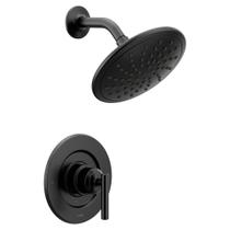 Acabamento de chuveiro Moen Gibson Matte Black com cabeça de chuveiro de chuva Acabamento de chuveiro Moen Gibson Matte Black com cabeça de chuveiro de chuva