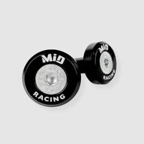 Acabamento De Guidão 100% Cnc Universal Mid Racing (par) Preto Acabamento De Guidão 100% Cnc Universal Mid Racing (par) Preto