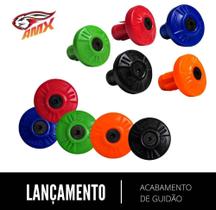 Acabamento de guidão universal nacional/importadas vermelho Acabamento de guidão universal nacional/importadas vermelho