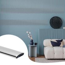 Acabamento de moldagem de parede Peel and Stick JSIWOTH 52,5 pés prateado Acabamento de moldagem de parede Peel and Stick JSIWOTH 52,5 pés prateado