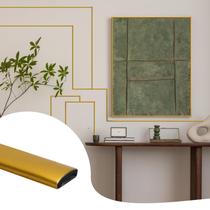 Acabamento de moldagem de parede Peel and Stick JSIWOTH, ouro fosco de 52,5 pés Acabamento de moldagem de parede Peel and Stick JSIWOTH, ouro fosco de 52,5 pés