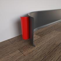 Acabamento de moldagem de rodapé COUKIU flexível de 10 cm x 12 m em vinil preto Acabamento de moldagem de rodapé COUKIU flexível de 10 cm x 12 m em vinil preto