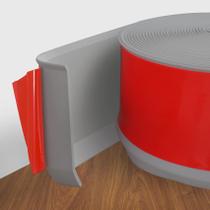 Acabamento de moldagem de rodapé STICKGOO Grey 10cm x 6m, autoadesivo Acabamento de moldagem de rodapé STICKGOO Grey 10cm x 6m, autoadesivo