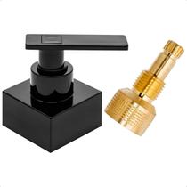 Acabamento de Registro 1.1/2",1.1/4" C73 Alavanca Preto Brilhante Geral Gaveta 50mm Padrão Fabrimar Acabamento de Registro 1.1/2",1.1/4" C73 Alavanca Preto Brilhante Geral Gaveta 50mm Padrão Fabrimar