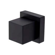 Acabamento de registro c120 luxo preto fosco médio base deca