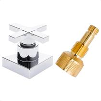 Acabamento De Registro Cruzeta Abs 1/2' Ou 3/4 P/ Reg Docol