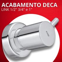 Acabamento de registro de gaveta deca link cromado redondo moderno