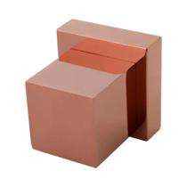 Acabamento De Registro Em Metal Quadrado Mearim Pingoo.Casa - Dourado Rose Acabamento De Registro Em Metal Quadrado Mearim Pingoo.Casa - Dourado Rose