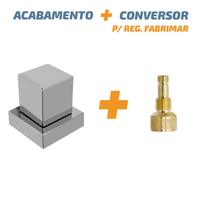 Acabamento De Registro Quadrado Abs 1/2' Ou 3/4 Reg Fabrimar