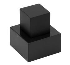 Acabamento De Registro Quadrado Preto Black Abs 1.1/2 Acabamento De Registro Quadrado Preto Black Abs 1.1/2