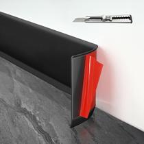 Acabamento de rodapé FCSOTSPS 10 cm (L) x 12 m (L) Peel and Stick Black