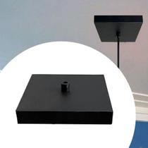 Acabamento De Teto Canopla Pendente De Alumínio Quadrada