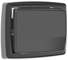 Acabamento Descarga Hydra Max Aço Inox Preto 95x107x48mm