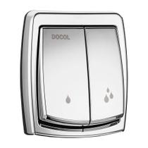 Acabamento docol para valvula de descarga salvagua box cromado