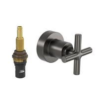 Acabamento Duna Clássico Grafite 74x74x85mm Deca