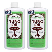 Acabamento e selador de madeira HOPE'S 100% Pure Tung Oil 480 ml, pacote com 2 unidades Acabamento e selador de madeira HOPE'S 100% Pure Tung Oil 480 ml, pacote com 2 unidades