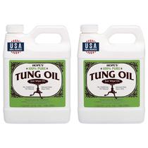 Acabamento e selador de madeira HOPE'S 100% Pure Tung Oil 960 ml, pacote com 2 unidades Acabamento e selador de madeira HOPE'S 100% Pure Tung Oil 960 ml, pacote com 2 unidades