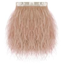 Acabamento em fita decorativa SOGUGOM Champagne Ostrich Feathers 2yd Acabamento em fita decorativa SOGUGOM Champagne Ostrich Feathers 2yd