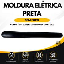 Acabamento Interno PRETO Moldura sem furo elétrica do fiat uno Vivace 2011 até 2022 Dianteiro