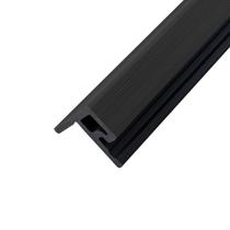 Acabamento Lateral Borda para Painel Ripado WPC Preto 290cm x 5cm x 4,6cm PEX