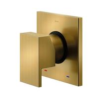 Acabamento monocomando base Deca para chuveiro e ducha higiênica New Edge, 90021756072 - Docol Ouro Escovado Acabamento monocomando base Deca para chuveiro e ducha higiênica New Edge, 90021756072 - Docol Ouro Escovado