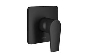 Acabamento monocomando de chuveiro para alta e baixa pressão Level Black Matte Deca 4993.BL26.CHU.MT