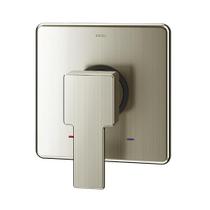 Acabamento Monocomando Edge para Chuveiro e Ducha Higiênica Base Deca Níquel Escovado