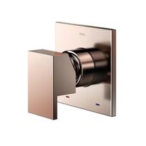 Acabamento Monocomando Para Chuveiro 3/4" Cobre Escovado Docol