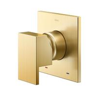 Acabamento Monocomando para Chuveiro Baixa Pressão 3/4 New Edge/Minima Ouro Escovado